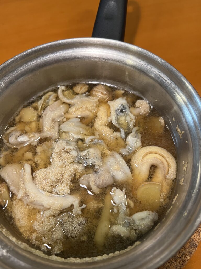 タチウオの卵の煮付け
