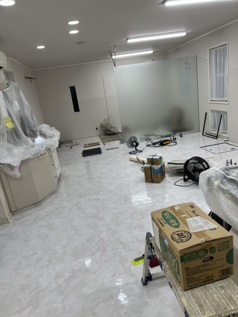 床の張替え終了後